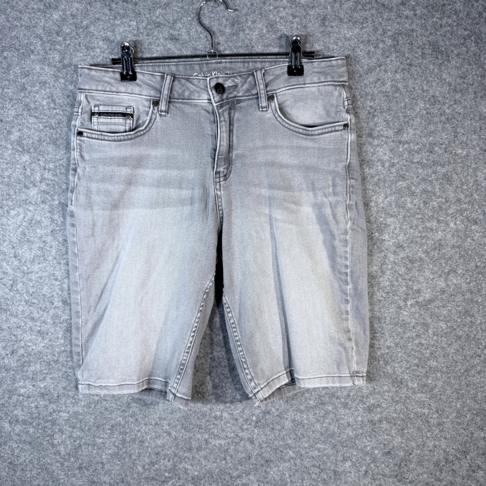 Calvin Klein Jeans Women's‎ Gray Denim City Short Size 6